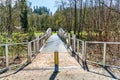 Walking Bridge Over Cedar River