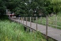 Walking Bridge At The Frankendaelpark Park At Amsterdam The Netherlands 19-9-2025 Royalty Free Stock Photo