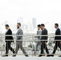 Walking Business People City Background Concept Royalty Free Stock Photo