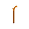 Walking cane icon, isometric 3d style Royalty Free Stock Photo