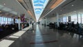 Walking through a concourse of an airport - TULSA-OKLAHOMA, OCTOBER 21, 2017 Royalty Free Stock Photo