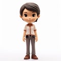 Adorable Walking Dead Female Character Figurine - 3d Render