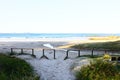 Walking down to the beach in Crowdy National Park, NSW Australia