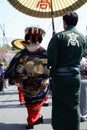 Walking geisha Royalty Free Stock Photo