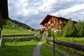 Walking in Gimmelwald Royalty Free Stock Photo