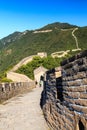 Walking on the great wall of China Royalty Free Stock Photo