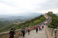 Walking on the Great Wall of China Royalty Free Stock Photo