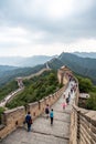 Walking on the Great Wall of China Royalty Free Stock Photo
