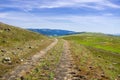 Walking/hiking trail on the hills of south San Francisco bay, San Jose, California Royalty Free Stock Photo