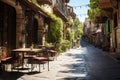 Walking through the historic Olvera Street - stock photo concepts