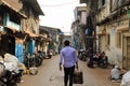 Walking home in Dharavi Royalty Free Stock Photo