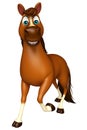 walking Horse cartoon character Royalty Free Stock Photo