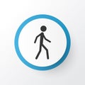 Walking Icon Symbol. Premium Quality Isolated Jogging Element In Trendy Style.