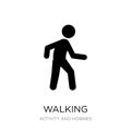 walking icon in trendy design style. walking icon isolated on white background. walking vector icon simple and modern flat symbol