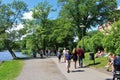 Walking on Kungsholmen Royalty Free Stock Photo