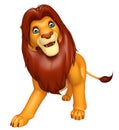 Walking Lion cartoon character