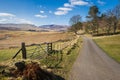 Walking at Loch Freuchie circuit at Amulree and the Rob Roy Way Royalty Free Stock Photo