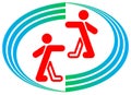 Walking logo