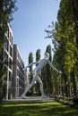 Walking Man sculpture in Munich, Germany, 2015