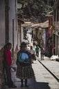 Walking in the market of Pisaq Royalty Free Stock Photo