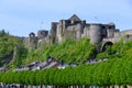 Walking in medieval town Bouillon with fortified castle, Luxembourg province of Wallonie, Belgium Royalty Free Stock Photo