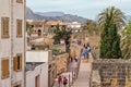 Walking the Medieval Town Walls, Alcudia, Majorca.