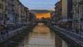 Walking in Milan Navigli with the Crhistmas lights