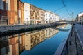 Walking in Milan Navigli Royalty Free Stock Photo