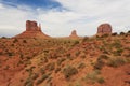 Walking in the Monument Valley Royalty Free Stock Photo
