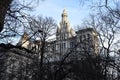 Walking New York streets, city hall in January. Royalty Free Stock Photo