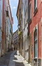 Narrow streets of the old town of Coimbra