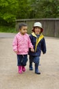 Walking Through The Park Royalty Free Stock Photo