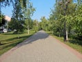 Walking path along the river.