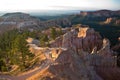 Walking path in beautiful landscape in Bryce Canyon Royalty Free Stock Photo