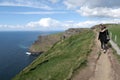 Walking path on the cliffs of Moher