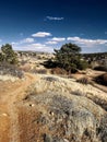 Walking path at Curt Gowdy State Park Cheyenne Wyoming in April