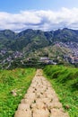 Walking path of mountain steps Royalty Free Stock Photo