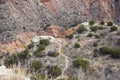 Walking path in Palo Duro canyon , Texas ,USA Royalty Free Stock Photo