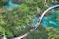 Walking path in the Plitvice Lakes National Park