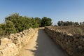 Walking path in Paphos Archaeological Park