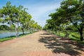 Walking path in Suan Luang Rama 9 park, Thailand