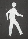 Walking Path Symbol Royalty Free Stock Photo