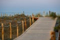 Walking path to Giunco beach, Sardinia, Italy Royalty Free Stock Photo