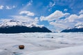 Walking on Perito Moreno glacier Patagonia, Argentina Royalty Free Stock Photo