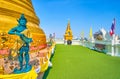 The walking platform around main Chedi of Golden Mount Temple, Bangkok, Thailand