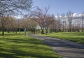 Walking in a public park Blue Lake park