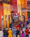 Walking Puppet Tourists Jardin Town Square San Miguel de Allende Mexico