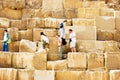 Walking on Pyramid Royalty Free Stock Photo