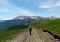 Walking through the Pyrenees. Valley of GistaÃÂ­n. Spain. Royalty Free Stock Photo