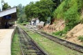 Walking on the rail going to or from Ella station